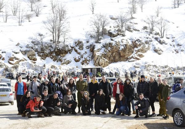 תלמידי מגמת מצויינות טכנולוגית נסעו מטעם חיל הטנ"א למוצב החרמון